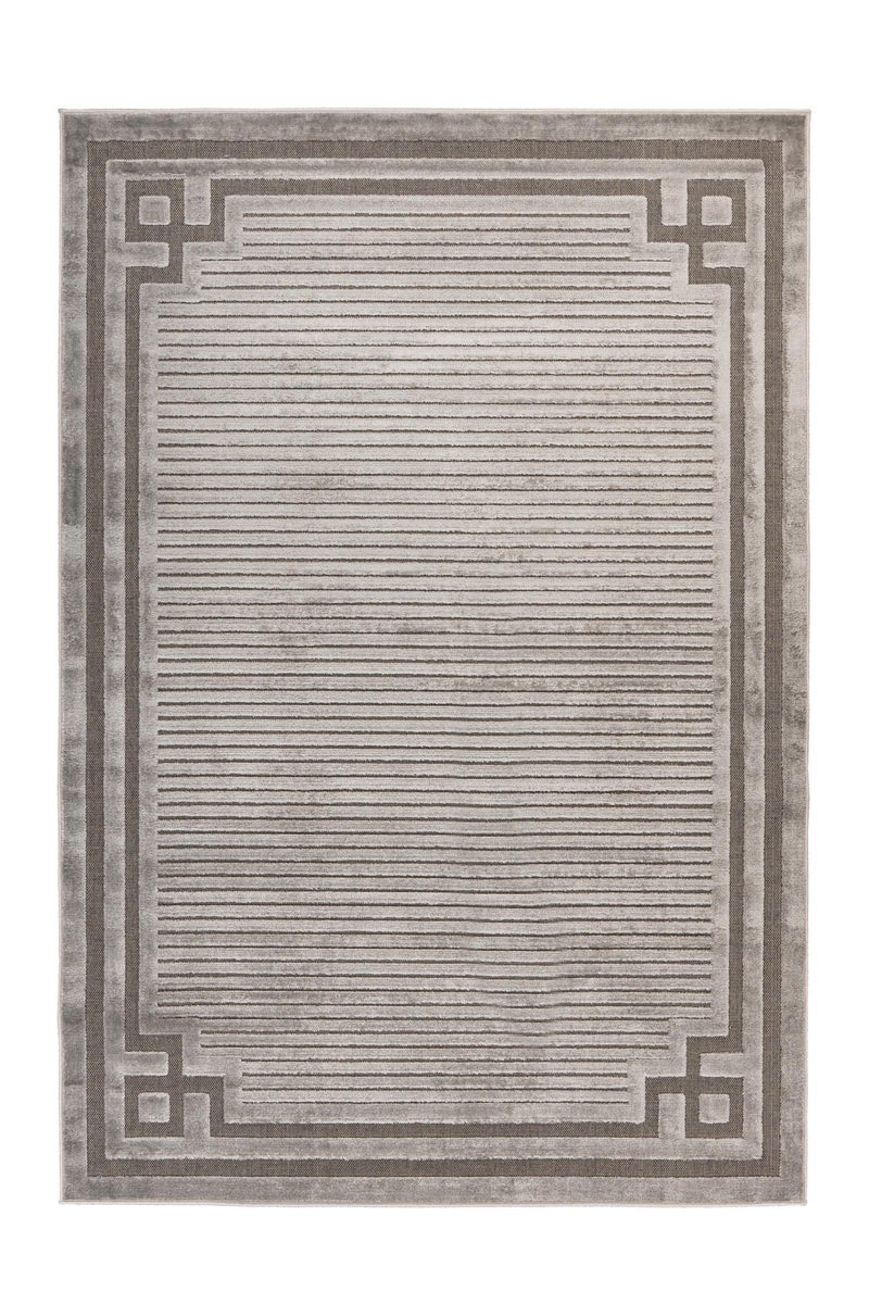 Kurzflor Teppich Enigmatique Grau Klassisch, Modern 80 x 150 cm