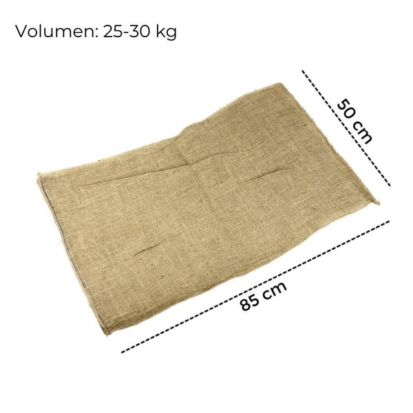 Jutesack Kartoffelsack Pflanzsack Jute Säcke Getreidesack Nuss Sack Apfelsack Pflanzenschutz 85x50 cm 3 Stück