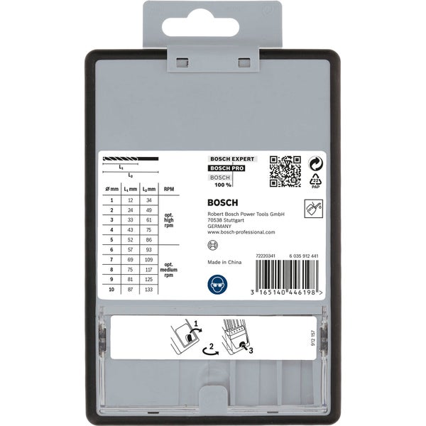 Bosch Expert Bohrer Set Verpackungsinformationen