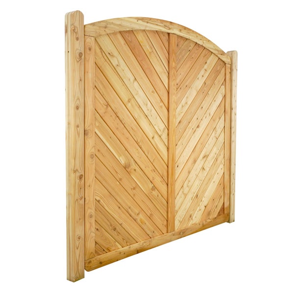 Holzzaun mit diagonalem Muster für den Garten