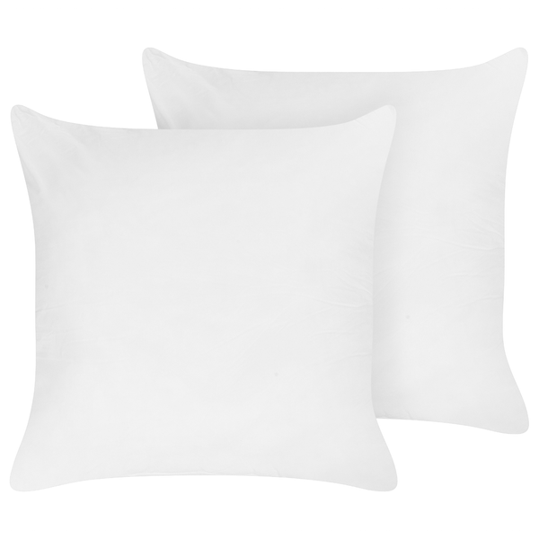Kopfkissen 2er Set Polyester hoch 80 x 80 cm TRIGLAV