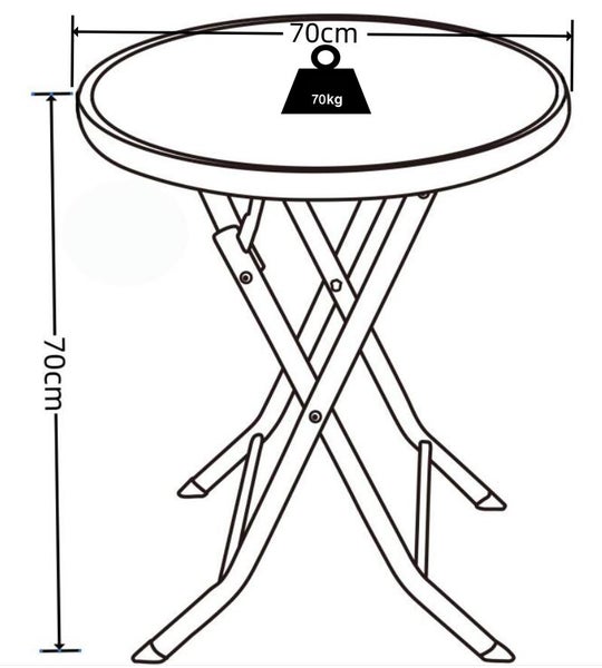 Bistrotisch Garten Balkontisch 70 cm Ø Sonlas