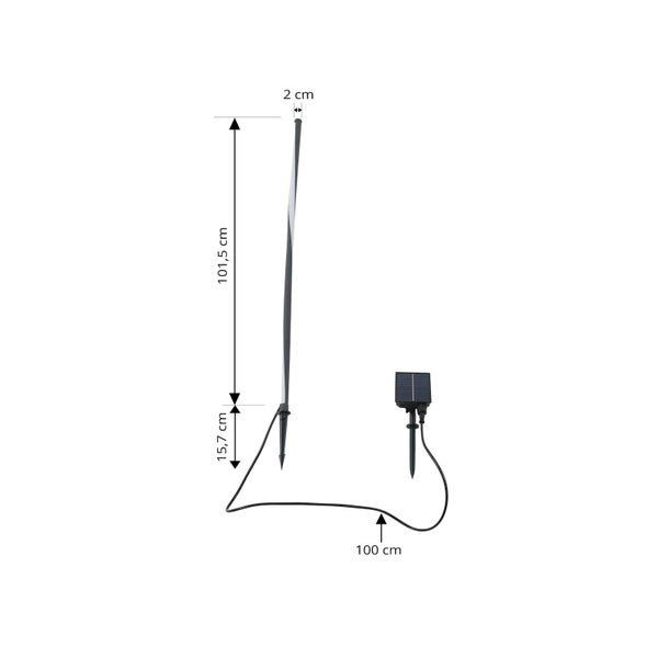 Lindby LED Sabiel (Modern) in Schwarz aus Aluminium (1 flammig, )
