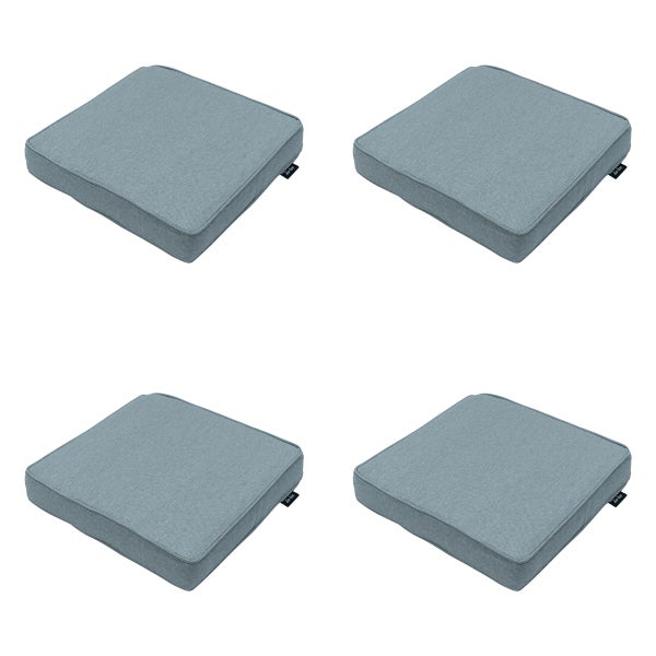 Sitzkissen Silver Canvas Eco+ - Ca. 40x40 cm - 4er-Set