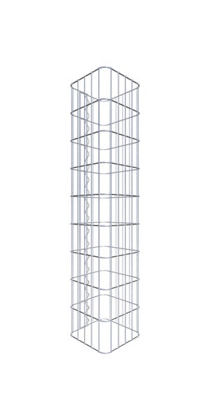 Gabionensäule 27 x 27 cm, MW 5 x 10 cm eckig - Höhe: 0,90 m