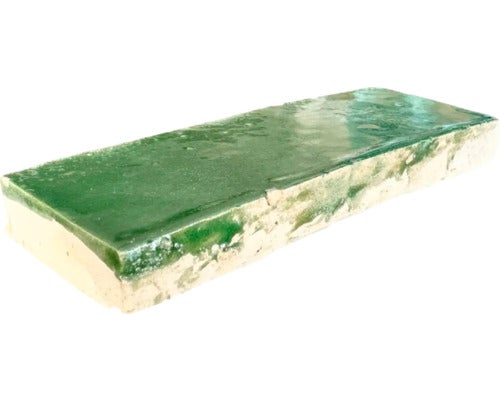 Handgefertigte Fliese Zellige Bejmat 03 cypresse 5x15cm glänzend