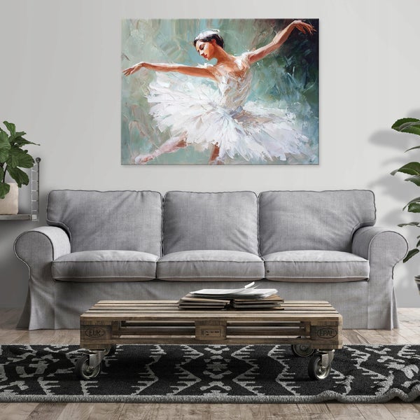 Leinwandbild Abstrakt Frau Ballerina Schlafzimmer Wohnzimmer Bilder 100x70 cm