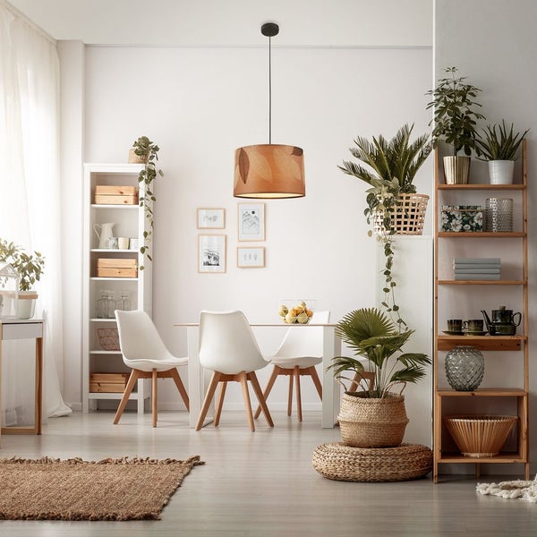 FULFILMENT ONLY pendant light, black / nature, 1xE27/max. 10W excl