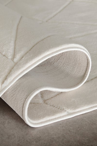Kurzflorteppich Creme Weiß Unplugged WECONhome 200x290 cm