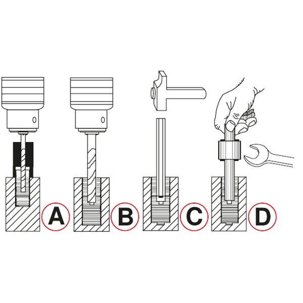 Ölfilterschlüssel mit Dreikantaufnahme