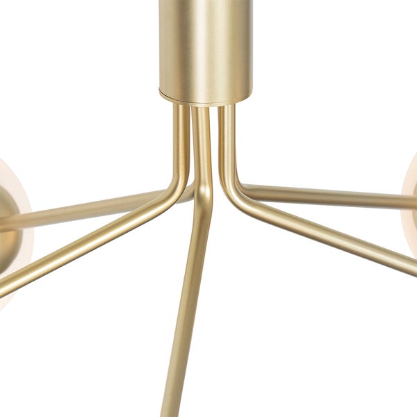 Detailaufnahme einer Deckenleuchte aus Metall