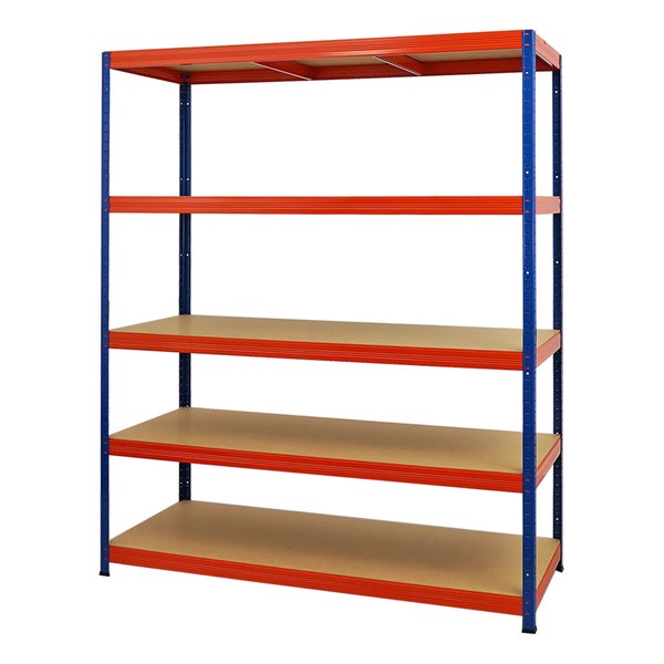 PROREGAL Schwerlastregal Giant Elephant HxBxT 180 x 150 x 60cm Fachlast 200kg Blau-Orange