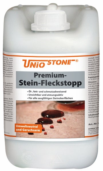 Unio Stone Premium Steinfleckschutz für saugfähige Steinoberflächen