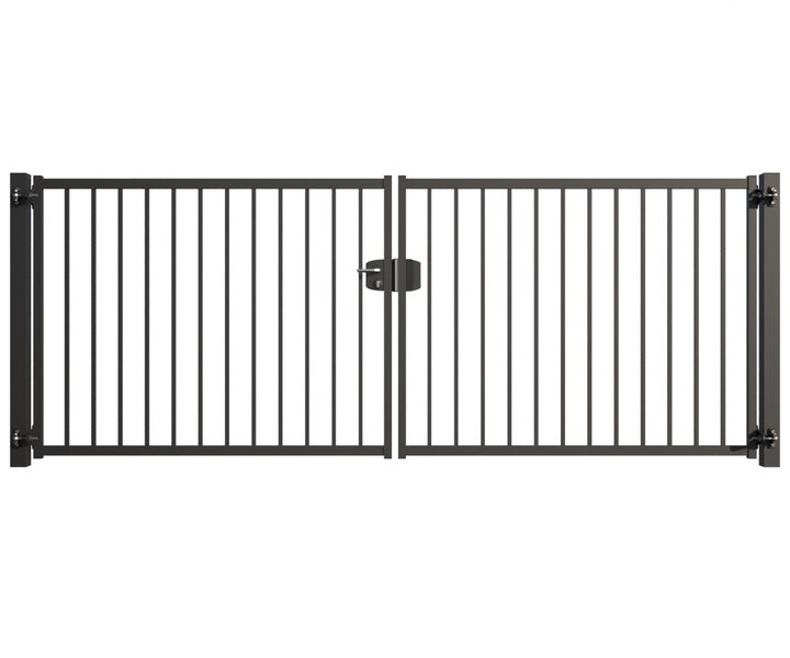 Doppelflügeltor aus Metall für den Garten