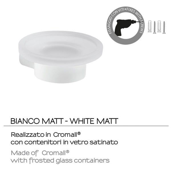 Kristallglasschale satiniert mit Halter aus Messing | Giacinto