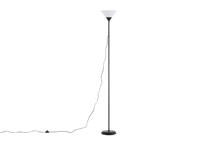 Batang Beleuchtung Stehlampe 25,4x25,4x178cm Kunststoff schwarz, weiß. 25 X 26 X 178 cm