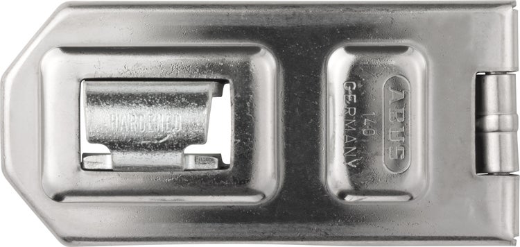 ABUS Überfalle aus gehärtetem Stahl mit ABUS Logo.