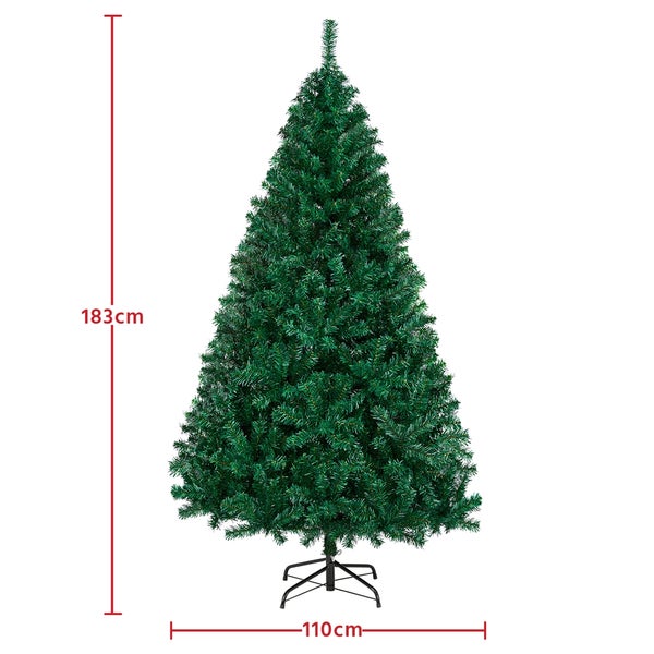 Yaheetech 183 cm Künstlicher Weihnachtsbaum mit Faltsystem , Grün