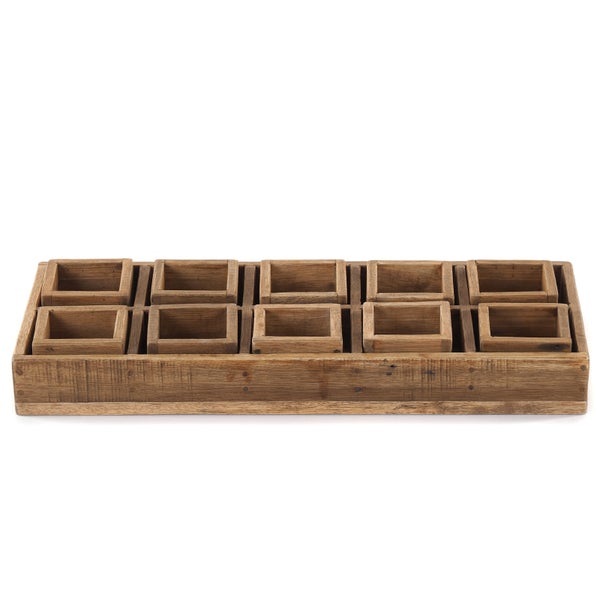Kisten-Set Cubo II 7-tlg. Massivholz