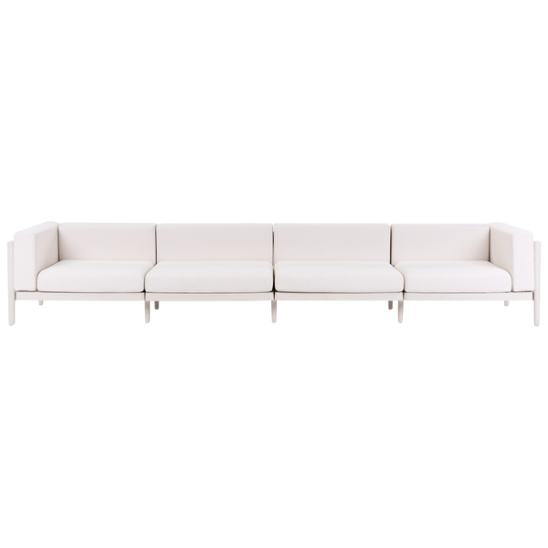Langes Sofa aus vier Modulen