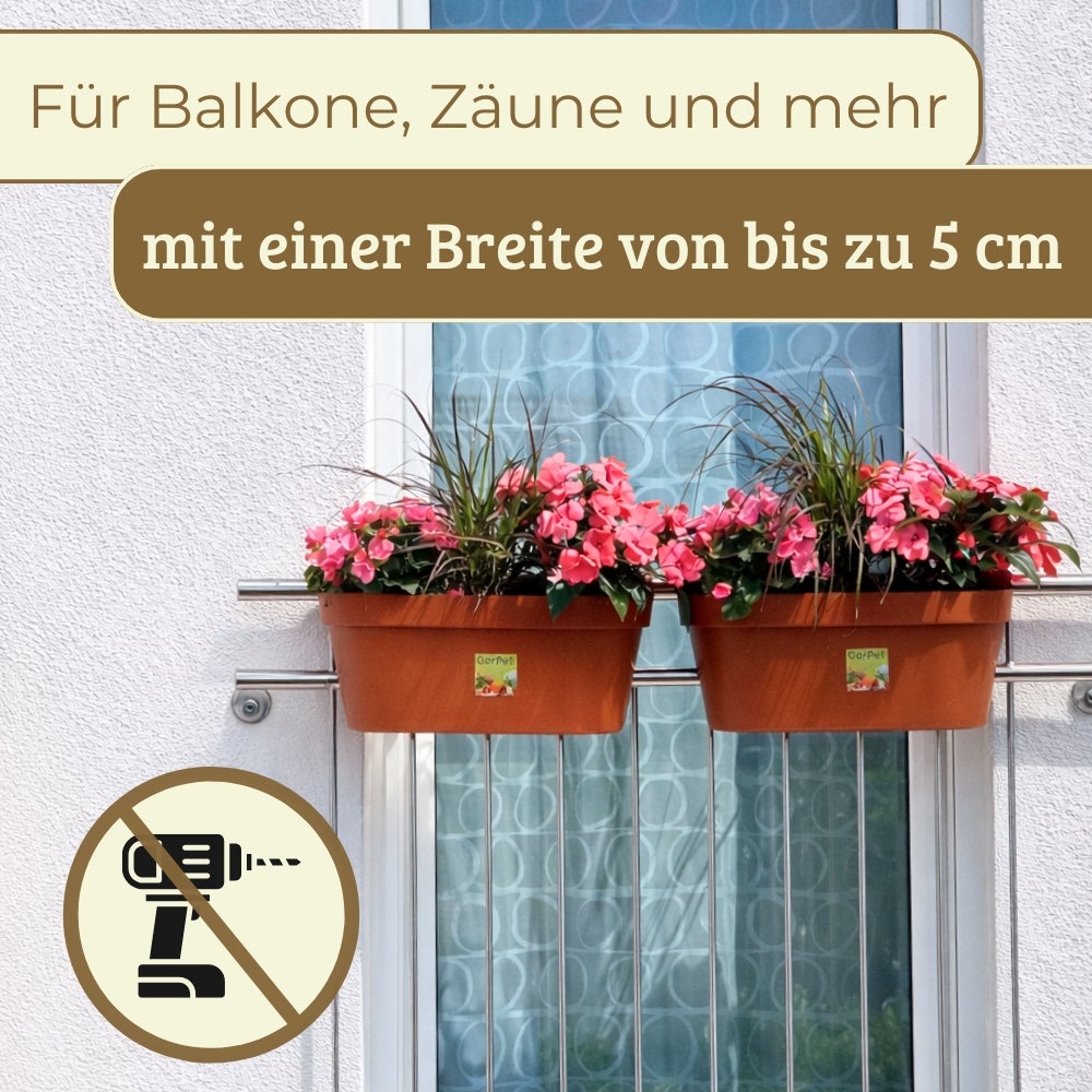 wie viel erde in 60 cm blumenkasten Beton Blumenkasten grau, länglich