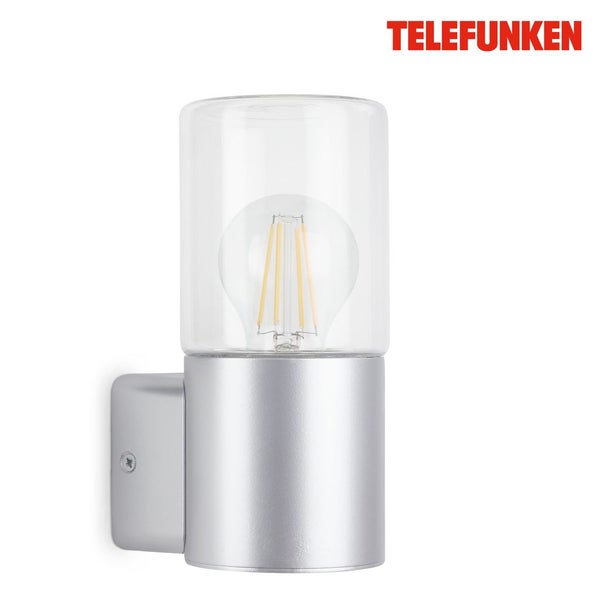 Telefunken AMPOLO - Wand-& Deckenleuchte - 320504TF - Spritzwasserschutz IP44 - E27 Fassung - 19,5 x 8,5 x 11 cm