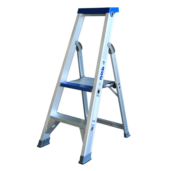 Aluminium-Stufenleiter mit zwei Stufen