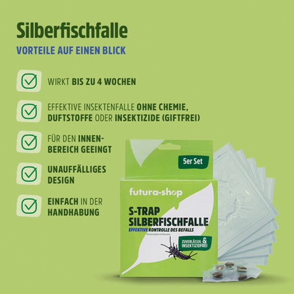 Silberfischfalle