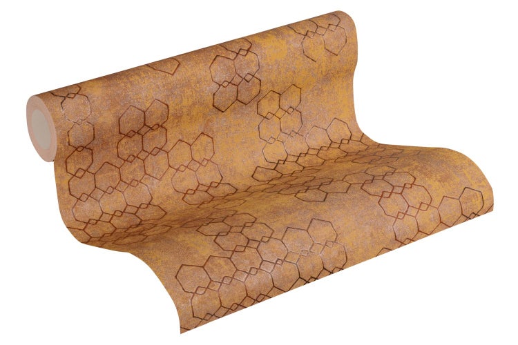 Tapetenrolle mit geometrischem Muster