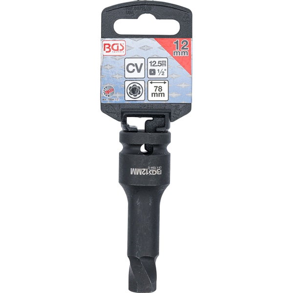 BGS Werkzeug Steckschlüssel-Einsatz, 12 mm