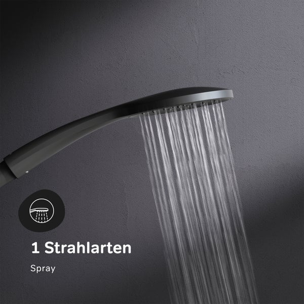 Duschsäule inkl. Umsteller F07TA022 Hit Schwarz matt