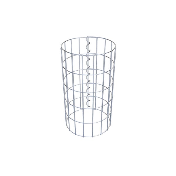 Gabionensäule Durchmesser 27 cm, MW 5 x 10 cm rund - Höhe: 0,50 m