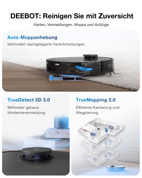 Saugroboter ECOVACS  DEEBOT T30 OMNI Black