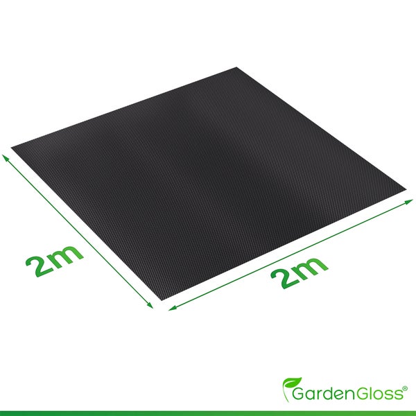 GardenGloss® 4m² Unkrautvlies für Sandkasten 150g/m² Extra Stark (2m x 2m) - Sandkastenvlies Extrem Reissfest und Wasserdurchlässig - Gartenvlies für den Kinder Sandkasten