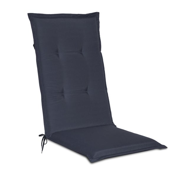 Auflage für Hochlehner aus Textil mit Steppnähten