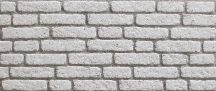 Nahaufnahme einer weißen Ziegelwand