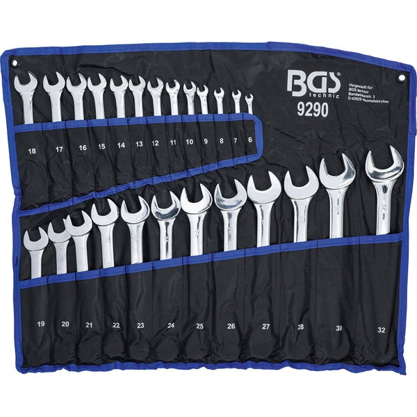 Maulschlüsselsatz im Werkzeugwickel