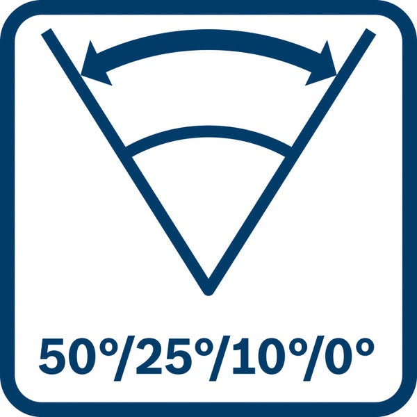 Symbol für einstellbaren Neigungswinkel