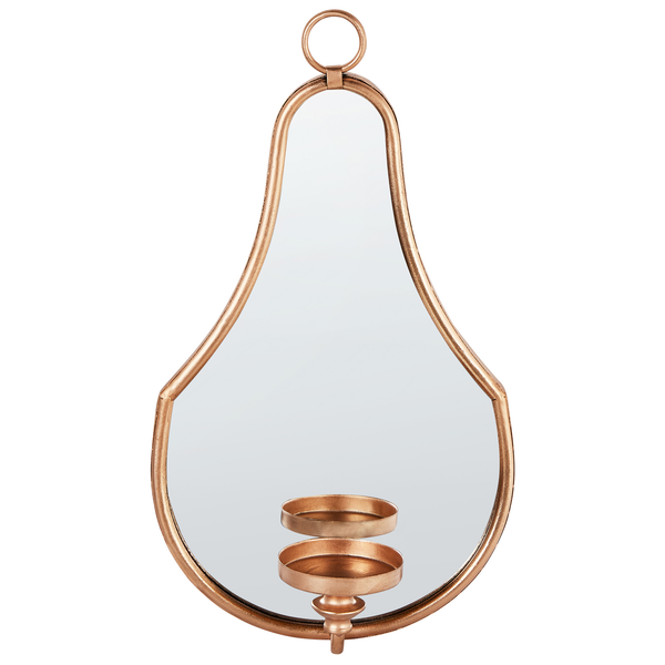 Wandspiegel mit Kerzenhalter