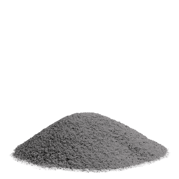 Haufen aus feinkörnigem grauem Fugensand.