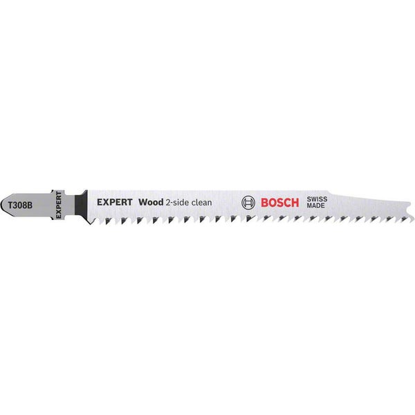 Bosch EXPERT Wood 2-side clean T308B Stichsägeblatt, 2 Stück - 2608901711