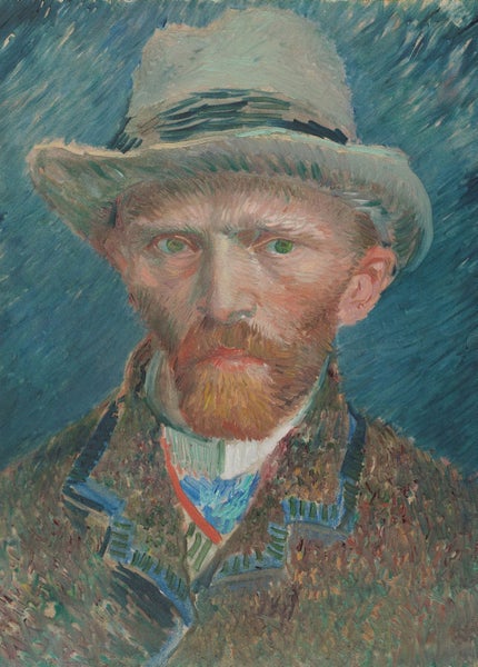 Gemälde von Vincent van Gogh mit Hut