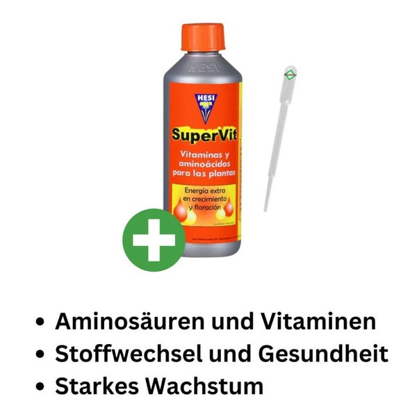 Hesi Super VIT 10 ml – Hochkonzentrierter Vitalstoff-Dünger mit 25 Vitaminen & Aminosäuren | Stoffwechsel-Boost für Schnelleres Wachstum & Höhere Erträge | Präzise Dosierung mit Pipette