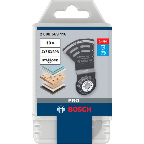 Bosch PRO AYZ 53 BPB Blatt für Multifunktionswerkzeuge 53 x 40 mm - 2608669116