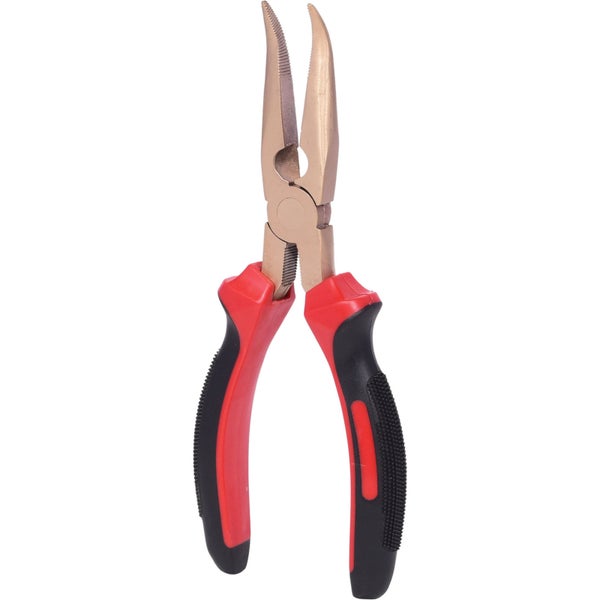 KS TOOLS BERYLLIUMplus Telefonzange gewinkelt 180 mm  - 962.0612
