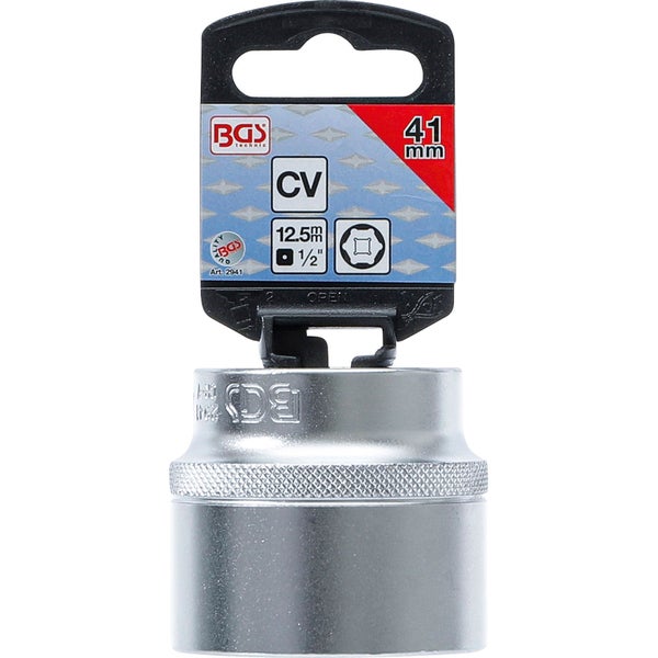 BGS technic Steckschlüssel Einsatz Vierkant 12.5mm 1/2 Zoll 41mm