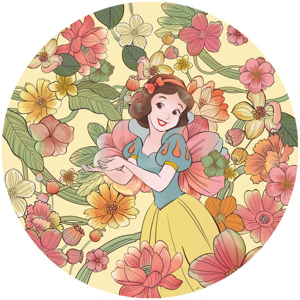 Disney selbstklebende runde Tapete Schneewittchen Multicolor - Ø 125 cm - 611720