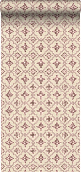 Duro Tapete Fliesenmuster Rot - 53 cm x 10.05 m - 661180