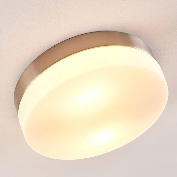 Lindby Deckenlampe Amilia (spritzwassergeschützt (Modern) aus Metall (2 flammig, E27) - Bad Deckenleuchte Lampe Badezimmerleuchte