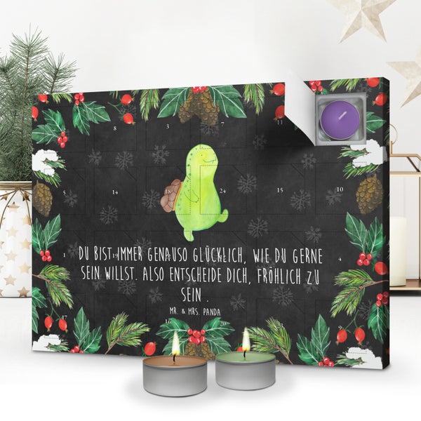 Mr. & Mrs. Panda Duftkerzen Adventskalender Schildkröte Pfeifen - Schwarz